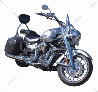 Motorcycle  with chrome details