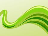 vector green waves background
