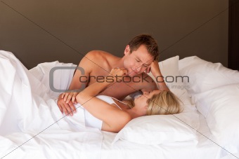 Young couple relaxing 