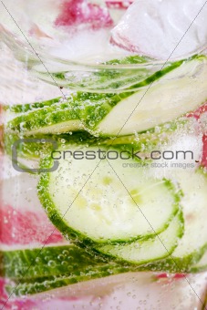 Sparkling Cucumber Water