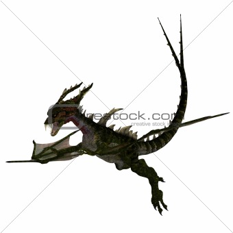 Mythical Fantasy Dragon with Forktail