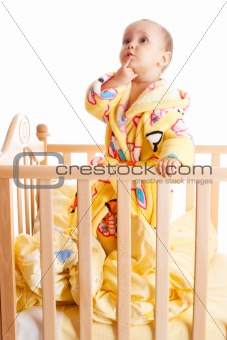 Baby with finger in mouth