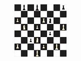 vector chess board and figures, set29