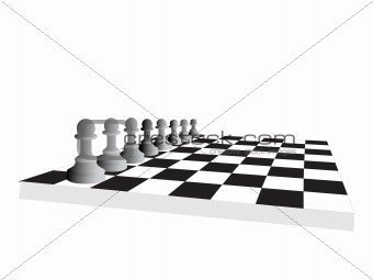 vector chess board and figures, set33