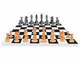 vector chess board and figures, set34