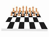 vector chess board and figures, set38