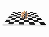 vector chess board and figures, set39