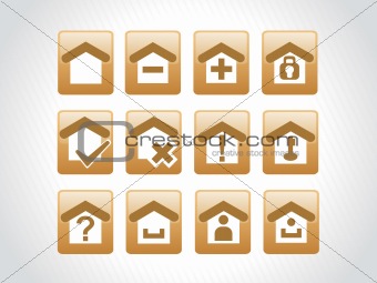vector web 2.0 style shiny icons, squire series set 16