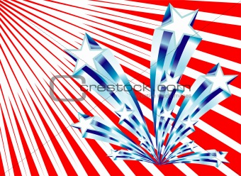 Abstract american flag