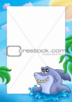 Frame with shark