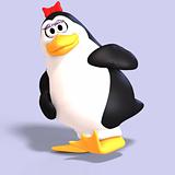 female toon penguin