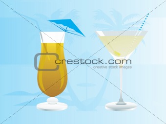illustration; alcoholic cocktail set14