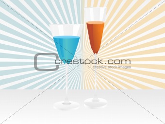 illustration; alcoholic cocktail set15