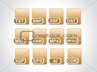vector web 2.0 style shiny icons, squire series set 11