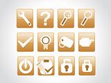 vector web 2.0 style shiny icons, squire series set 2
