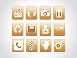 vector web 2.0 style shiny icons, squire series set 3