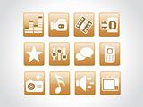 vector web 2.0 style shiny icons, squire series set 4