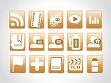vector web 2.0 style shiny icons, squire series set 9