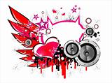 Music and Love background