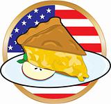 Apple Pie American Flag