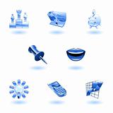Glossy Business and Office Icon Set