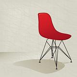 Red Retro 50s Chair