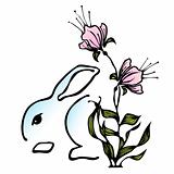 Easter Bunny Stylized Icon