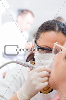 Working dentist