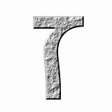 3D Stone Hebrew Number 7