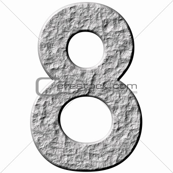 3D Stone Number Eight