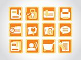 set of abstract icons; vector illustration