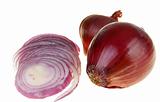 Red onion with path