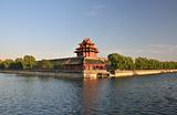 The corner tower of forbidden city in Beijing