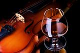 Cognac and violin