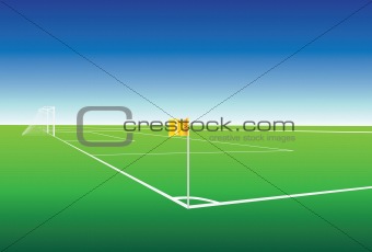 football pitch corner flag