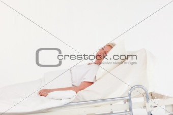 Woman with illness in Hopsital