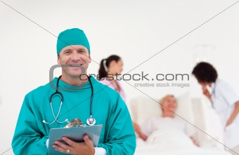 Patient Recovering in a hospital ward