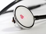 stethoscope closeup heart