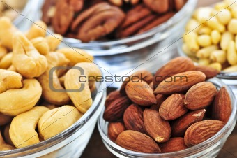 Bowls of nuts