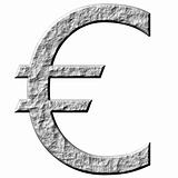 3D Stone Euro Symbol