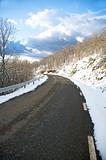 clean snow road