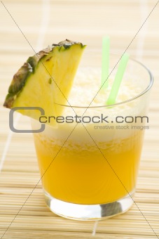 refreshing pineapple and orange milkshake