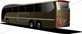 Tourist bus. Coach. Vector illustration