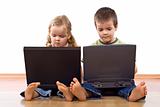 Kids with laptops