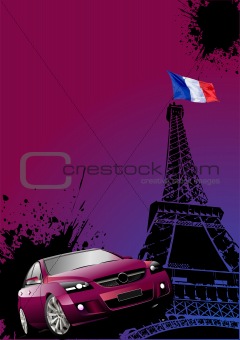 Cover for brochure with Paris image
