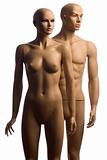 woman and man mannequin