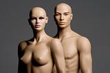 woman and man mannequin