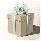 Gift box whit big ribbon