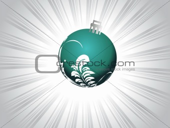 white leaves with green isolated ball 