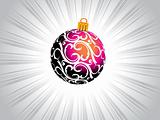 swirl pattern christmas, new year ball